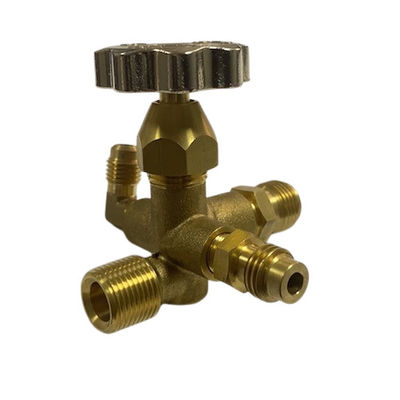 80MM OEM 5-drogowy mosiężny zawór Elementy do obróbki CNC do złącza rurowego
